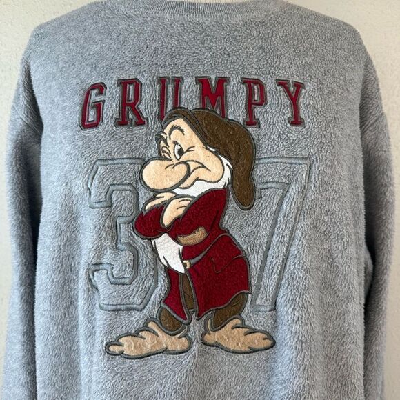 EUC Disney Women’s Grumpy Fuzzy Top - Picture 2 of 5